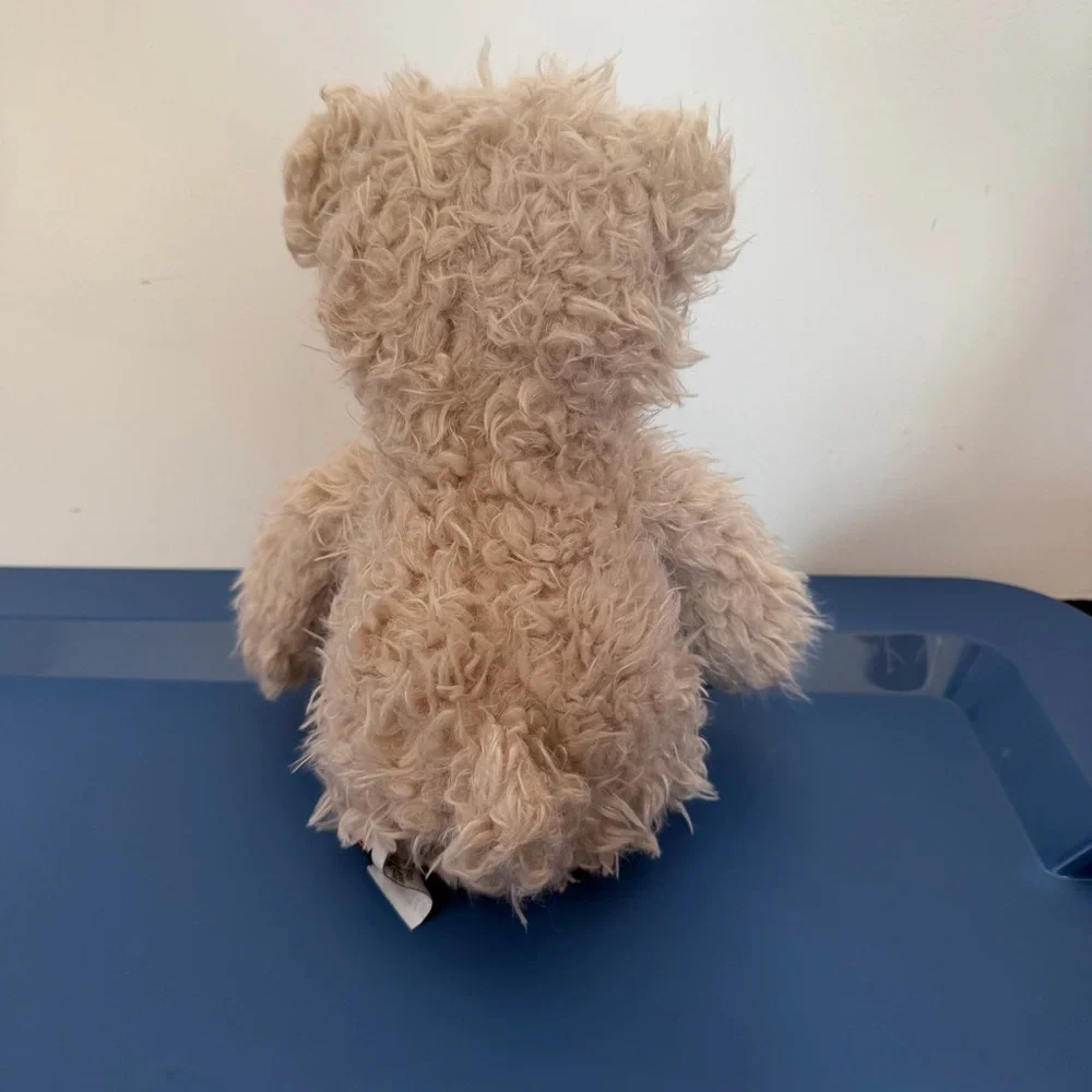 Jellycat Angora Cocoa Bear Plush Rare Discontinued Shaggy Soft Furry Teddy 12”